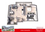 DOMIZIL ROSENGARTEN -3 Zi Wohnung -WHG09 - WHG-9_3D Grundriss
