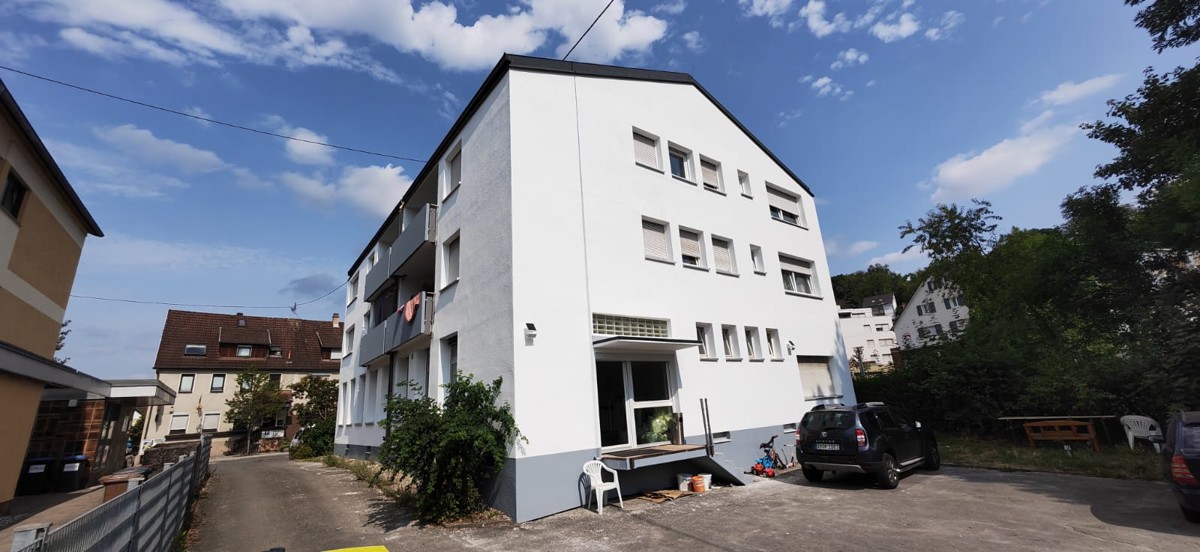 2 Zimmer Wohnung in Wohn-und Geschäftshaus in Ostfildern-Scharnhausen - Rückansicht (9982)