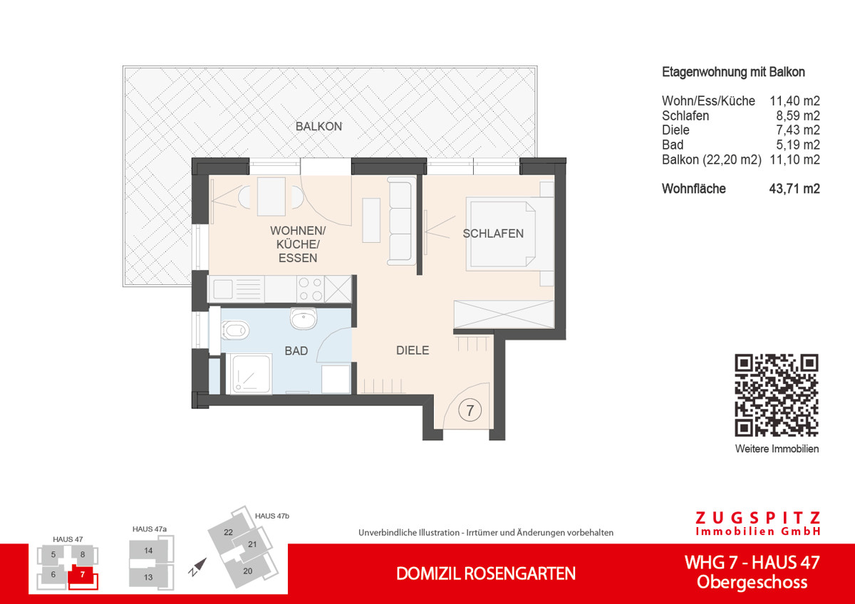 DOMIZIL ROSENGARTEN -2 Zi MIT FERIENWOHNUNG NUTZUNG -WHG07 - WHG-7_2D Grundriss (10424)