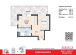 Domizil Rosengarten | 2.Zi. Wohnung mit Balkon | WHG07 - WHG 07 Grundriss 2D