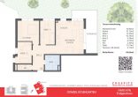 DOMIZIL ROSENGARTEN -3 Zi Wohnung -WHG19 - WHG 19 Grundriss 2D