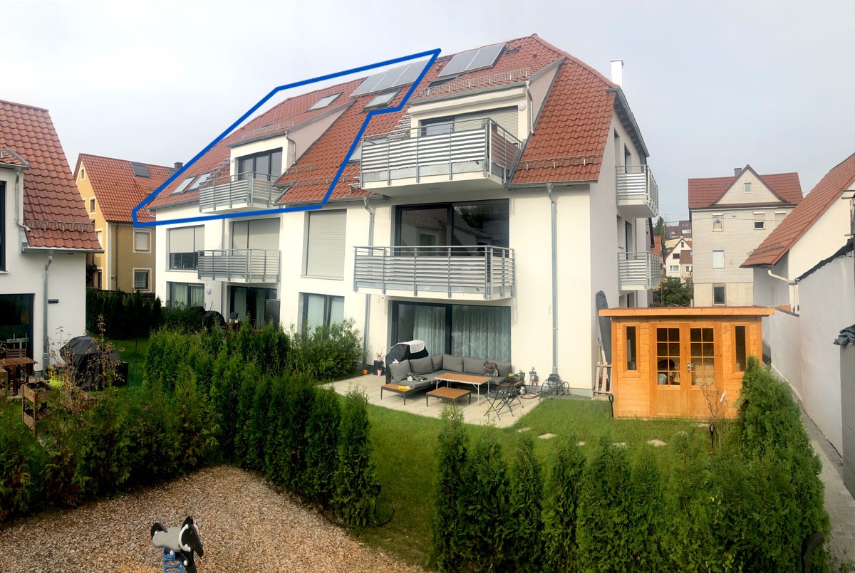 3 Zi Maisonette Penthouse mit Einbauküche WHG10 - Blickrichtung-Süd-Ost-web (11210)