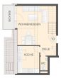 3 Zi Maisonette Penthouse mit Einbauküche WHG10 - Grundriss 2D WHG 10 DG.jpg