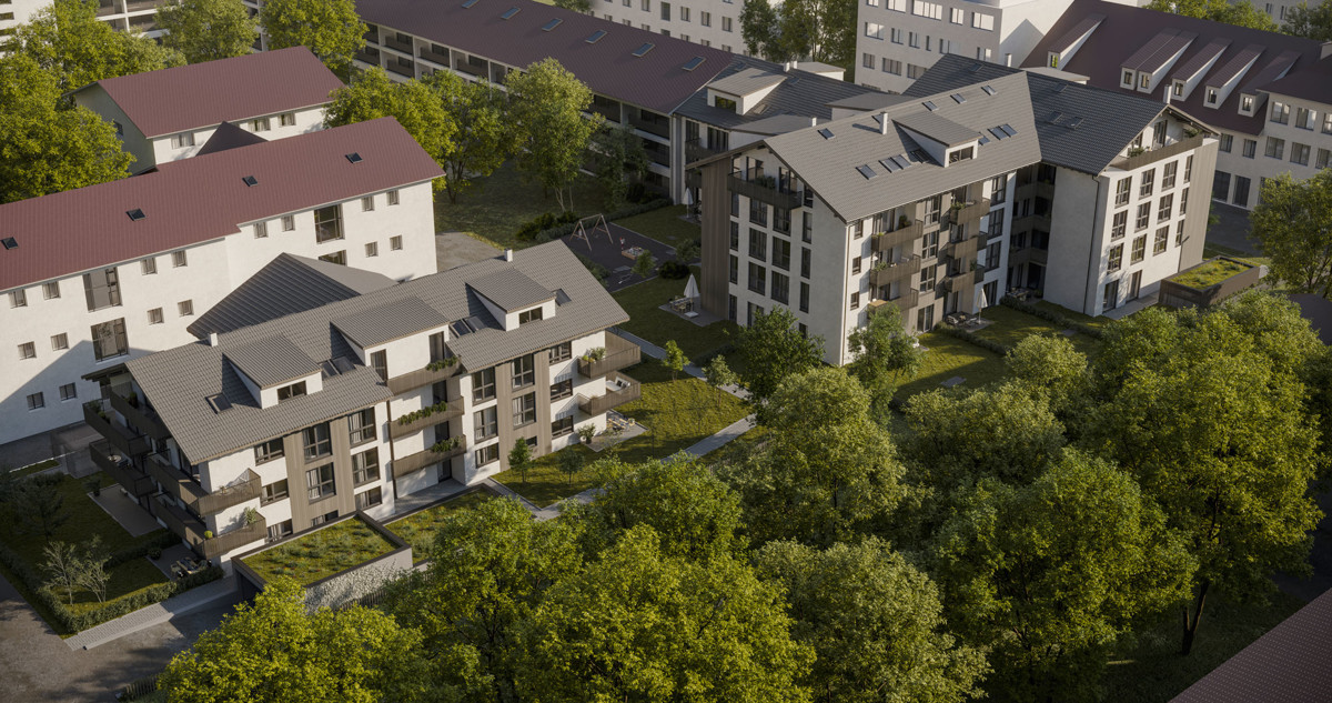 WOHNRESIDENZ PARTNACH - 3 Zi Wohnung - C08 - Vogelprespektive_Ausrichtung_Nord (13617)