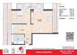 DOMIZIL ROSENGARTEN -2 Zi Wohnung -WHG25 - WHG 25 Grundriss 2D