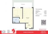 DOMIZIL ROSENGARTEN -2 Zi Wohnung -WHG18 - WHG 18 Grundriss 2D