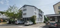 Wohn-und Geschäftshaus in Ostfildern-Scharnhausen mit Planung für 2 Wohnungen im DG - Vorderansicht