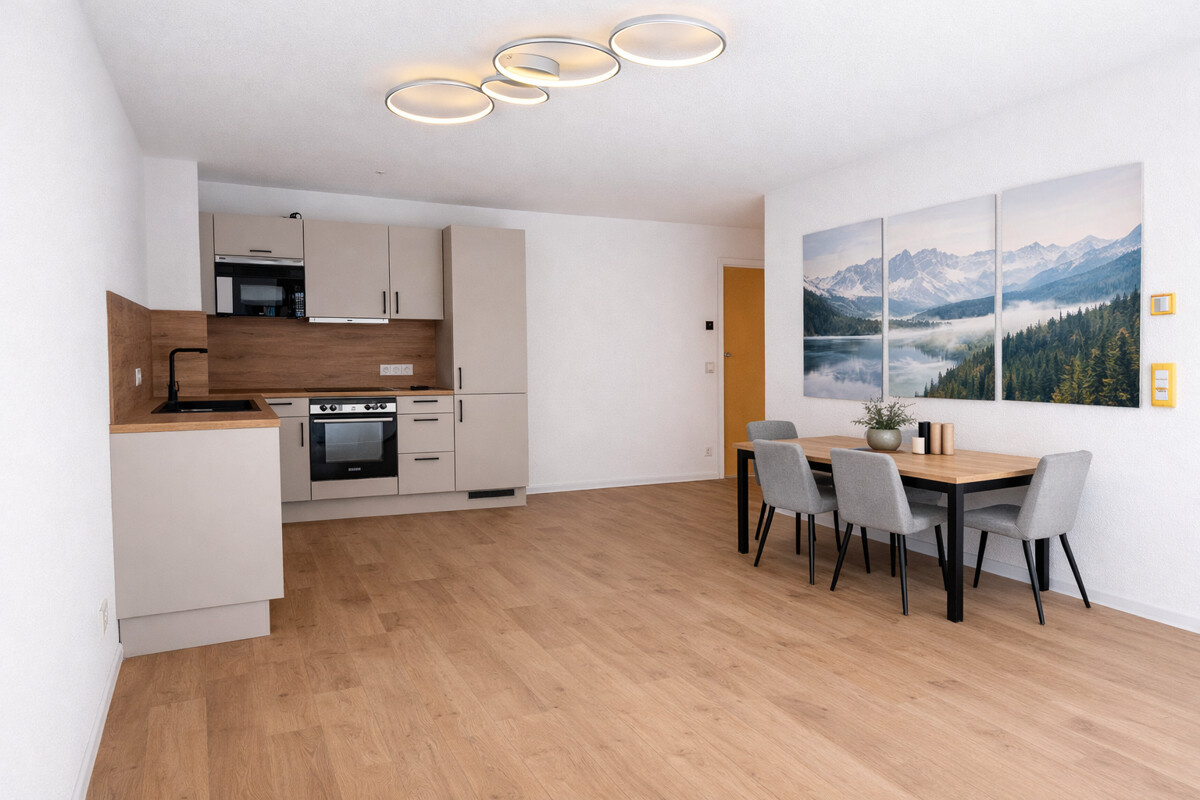 WOHNRESIDENZ PARTNACH - 3 Zi Wohnung - C08 - C08 Küche Esstisch Muster (13714)