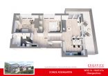 DOMIZIL ROSENGARTEN -3 Zi Wohnung -WHG14 - WHG-14_3D Grundriss