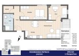 WOHNRESIDENZ PARTNACH - 3 Zi Wohnung - B25 - 2D Grundriss