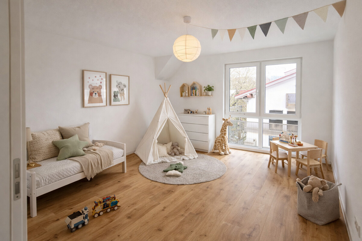 WOHNRESIDENZ PARTNACH - 3 Zi Wohnung - B13 - Kinderzimmer B13 Muste (13655)