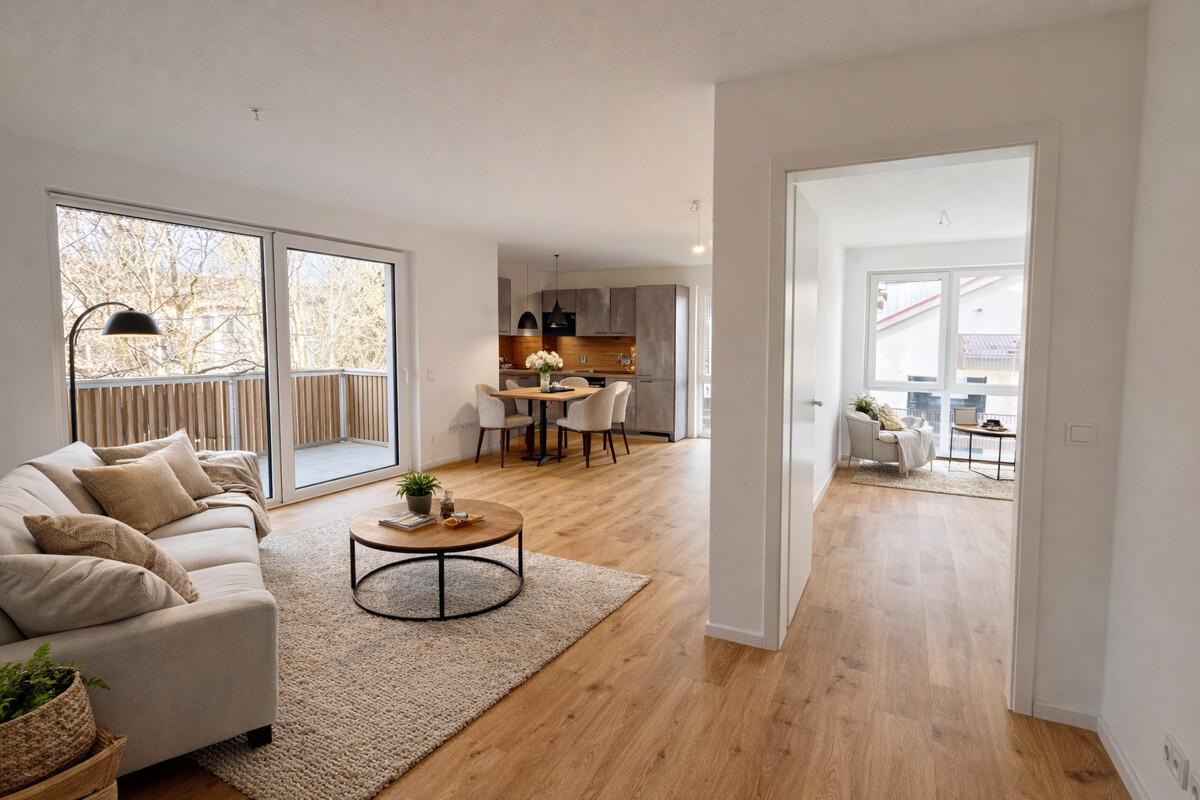 WOHNRESIDENZ PARTNACH - 3 Zi Wohnung - B13 - Wohnen Flur B13 Muster (13656)
