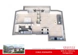 DOMIZIL ROSENGARTEN -2 Zi Wohnung -WHG16 - WHG-16_3D Grundriss