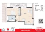 DOMIZIL ROSENGARTEN -2 Zi Wohnung -WHG16 - WHG 16 Grundriss 2D