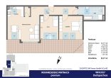 WOHNRESIDENZ PARTNACH - 3 Zi Wohnung - B27 - 2D Grundriss